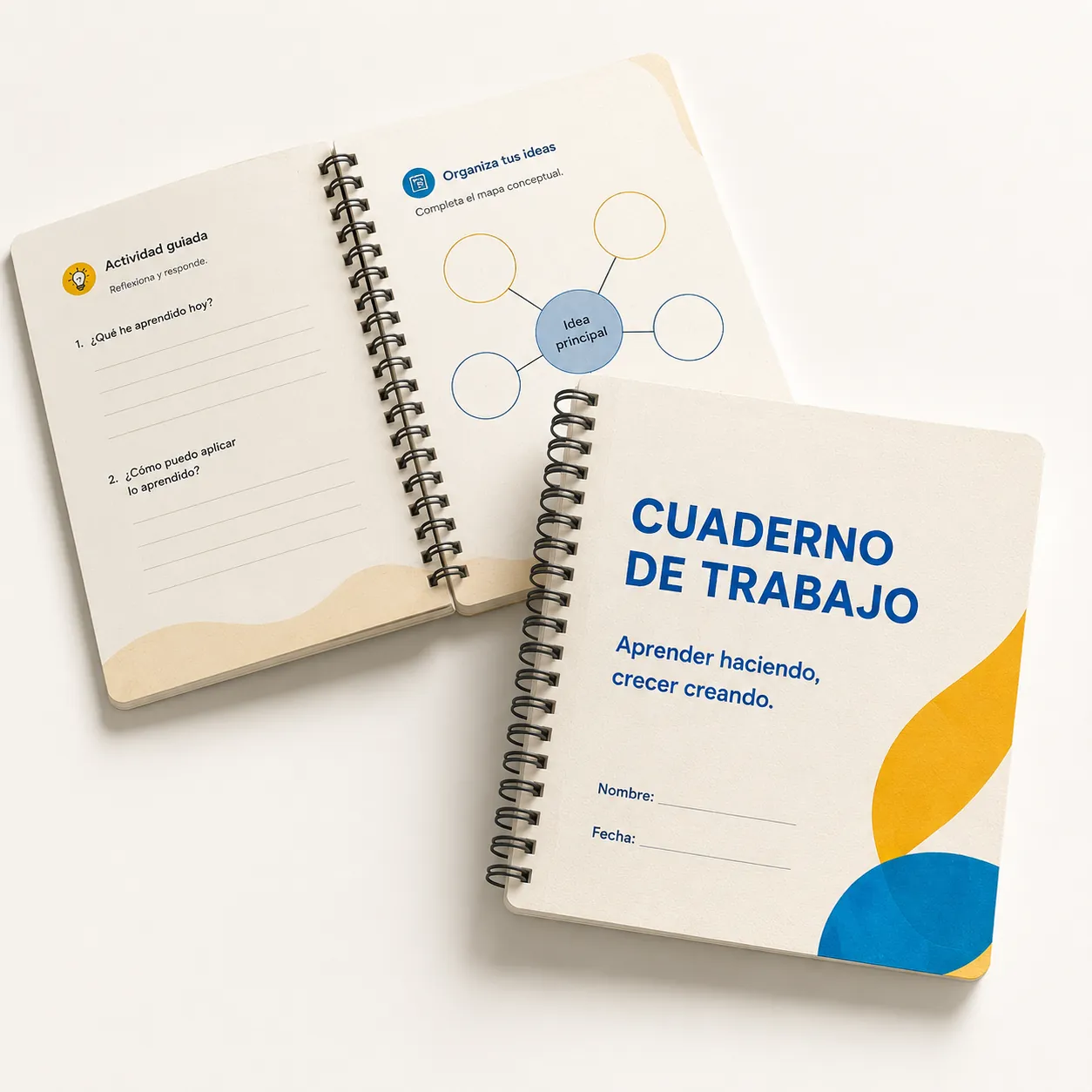 Cuaderno de trabajo educativo diseñado para acompañar un proceso