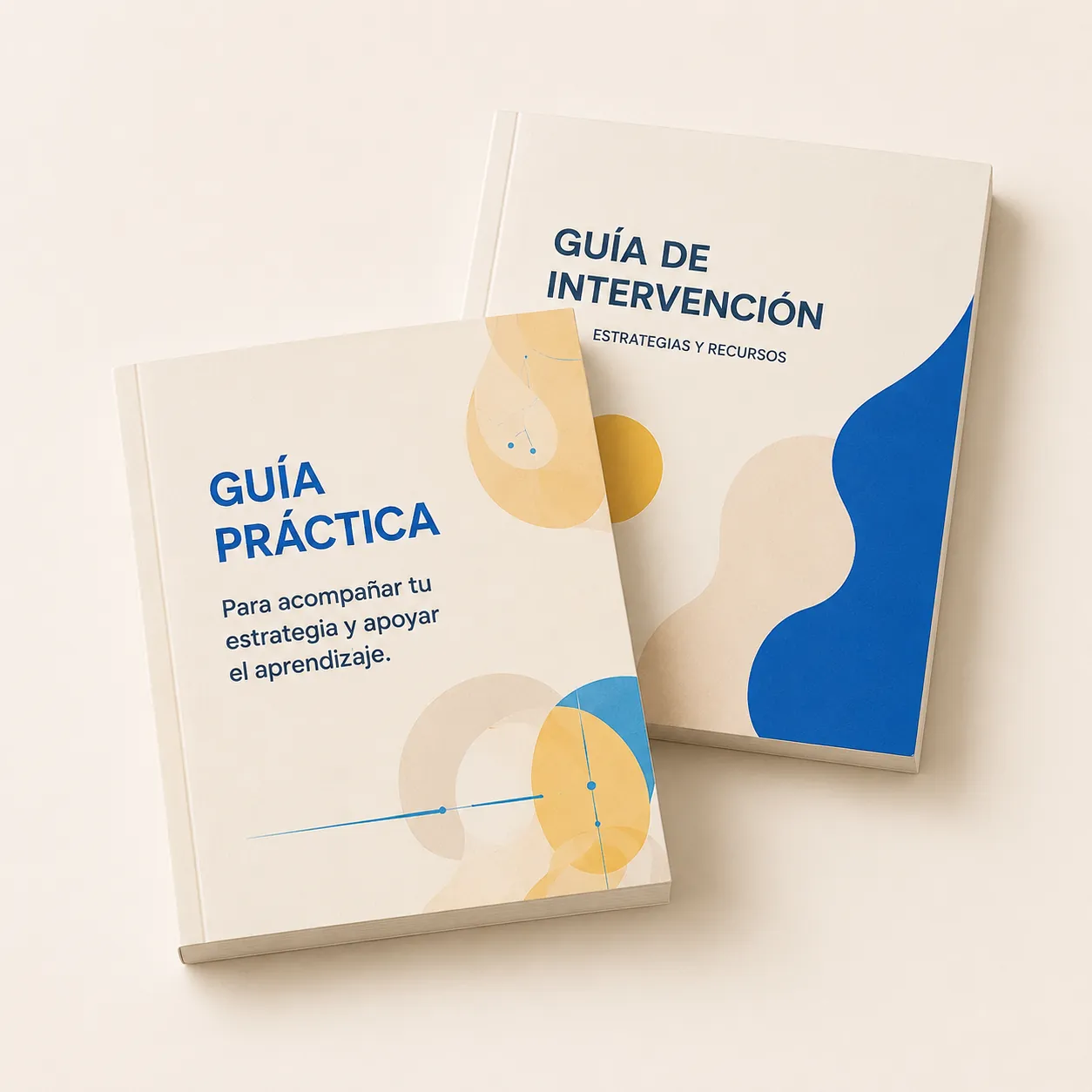 Colección de guías prácticas con una identidad visual coherente