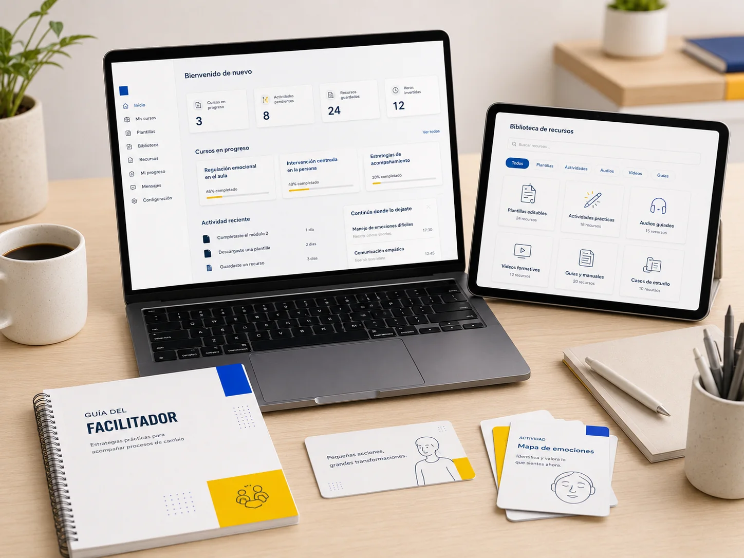 Plataforma de formación y biblioteca de recursos digitales