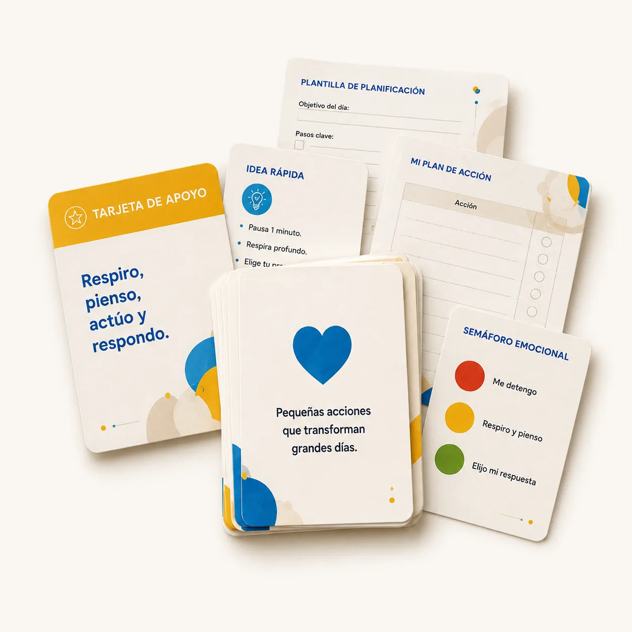 Tarjetas de apoyo emocional para utilizar en talleres y dinámicas